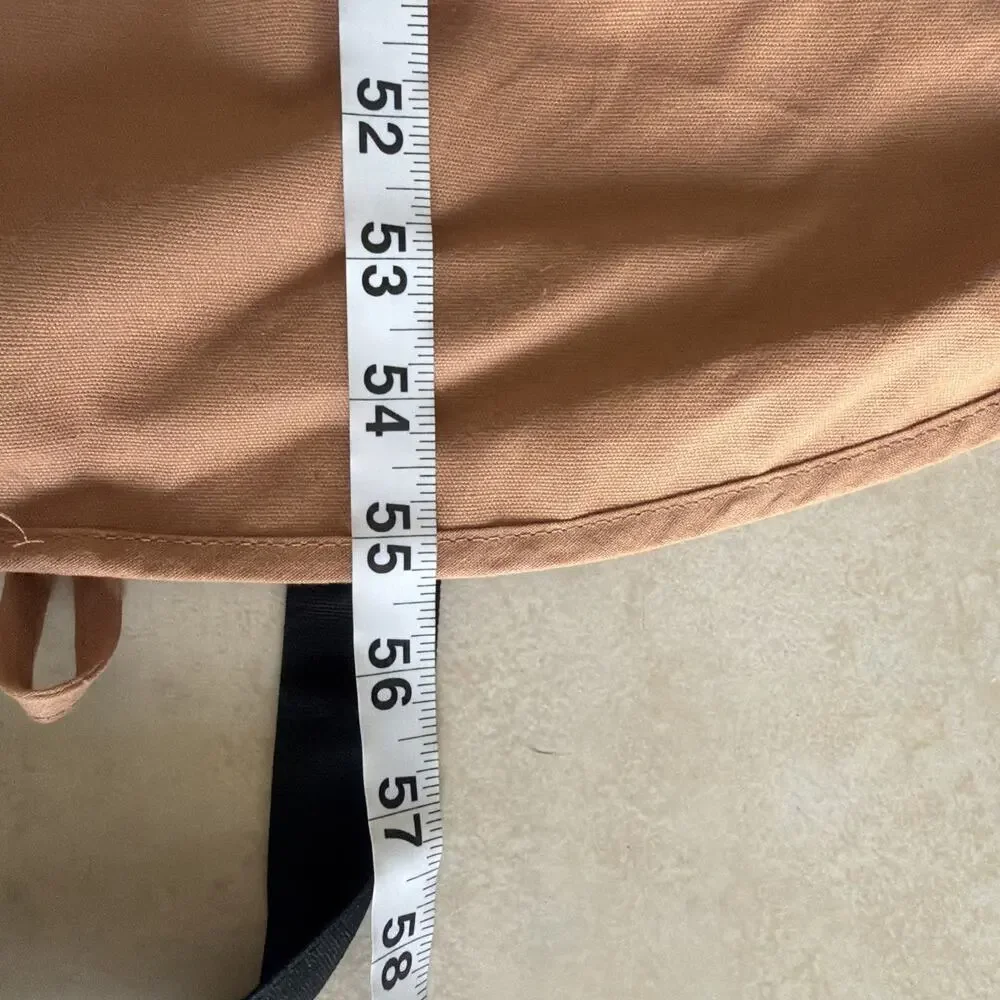 Max Mara Large Cotton Garment Bag 55in Tan Brown